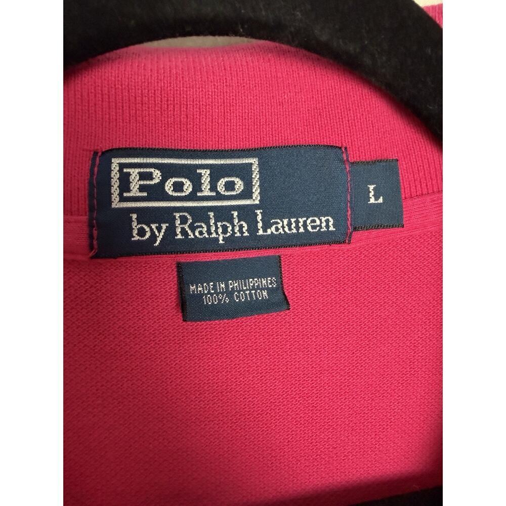 Polo Ralph Lauren Men's Short Sleeve Polo Size Large Cotton Pink - Picture 4 of 7